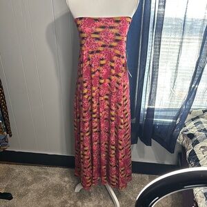 Floral Strapless Maxi‎ Dress (LuLaRoe)